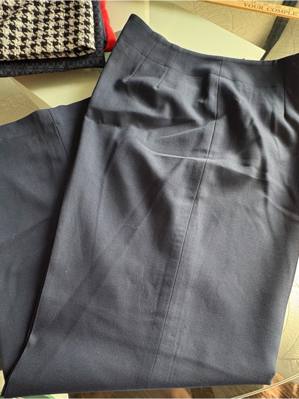 Talbots VTG Made in Italy Wool Women’s Stretch Fabric Navy Pants.